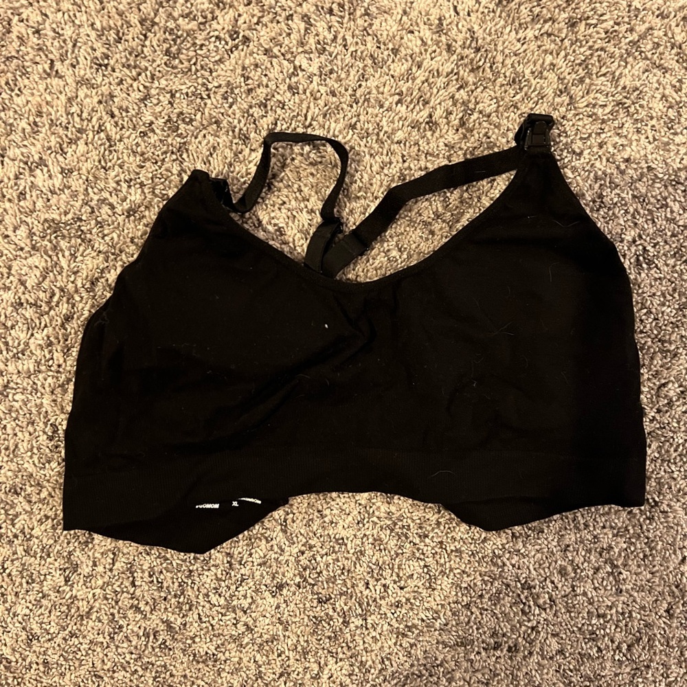 Bamboobies black nursing bra